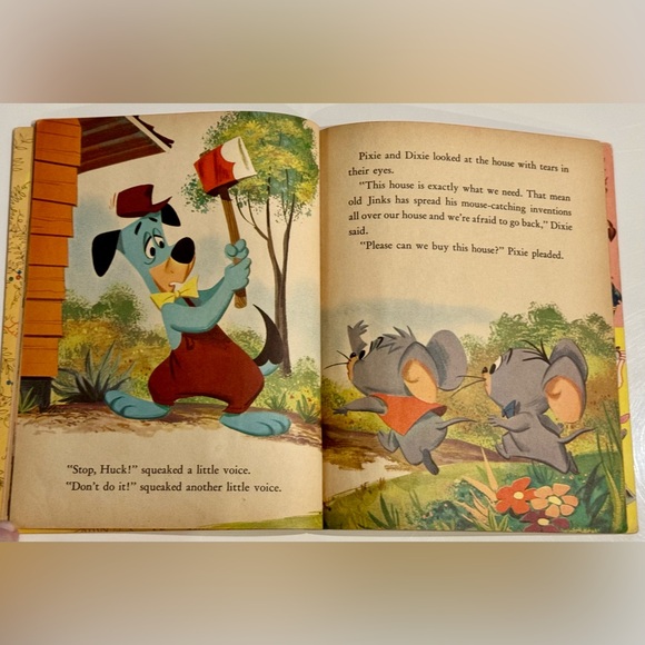 Vintage 1959 Little Golden Book- Huckleberry Hound Builds a House “B” print VGC - Picture 8 of 16